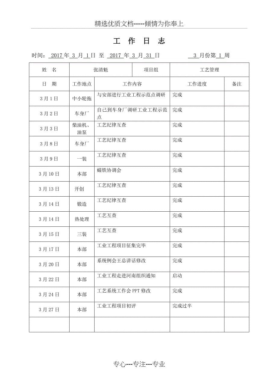 工作日志模板_第5页