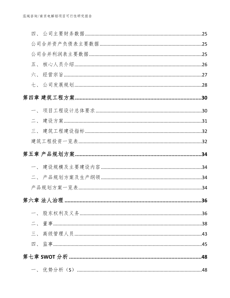 南京电解铝项目可行性研究报告（参考范文）_第3页