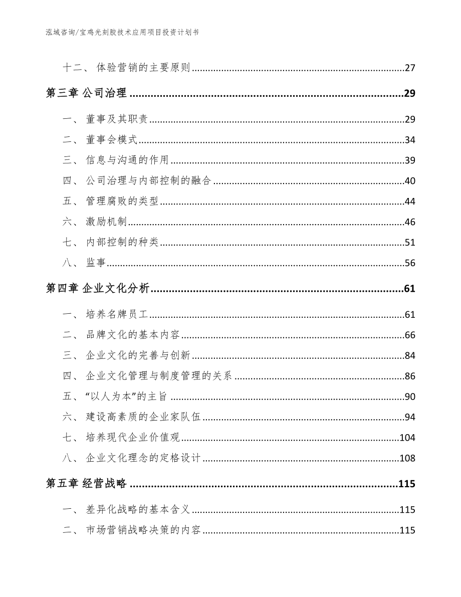 宝鸡光刻胶技术应用项目投资计划书_范文参考_第2页