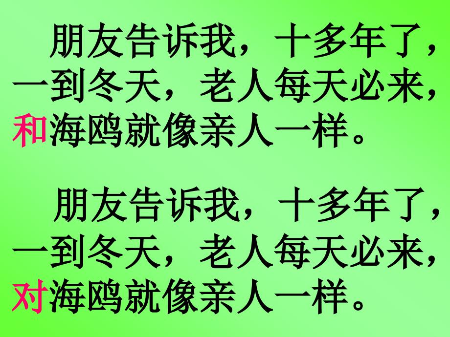 人教版语文六年级上册第七单元第21课老人与海鸥_第3页