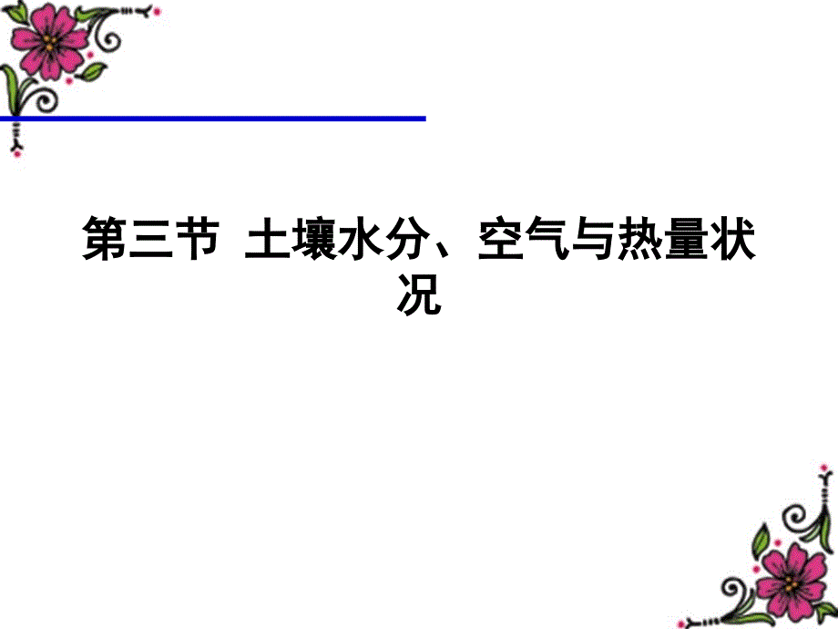 2章3节土壤水分空气与热量环境土壤学_第1页
