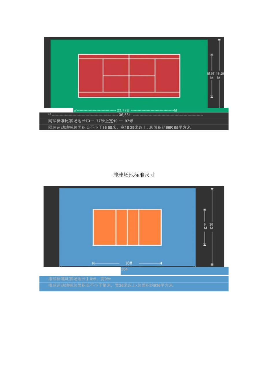 各种运动场地的尺寸_第4页