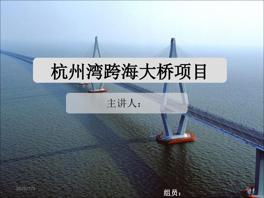 杭州湾跨海大桥项目案例_第1页