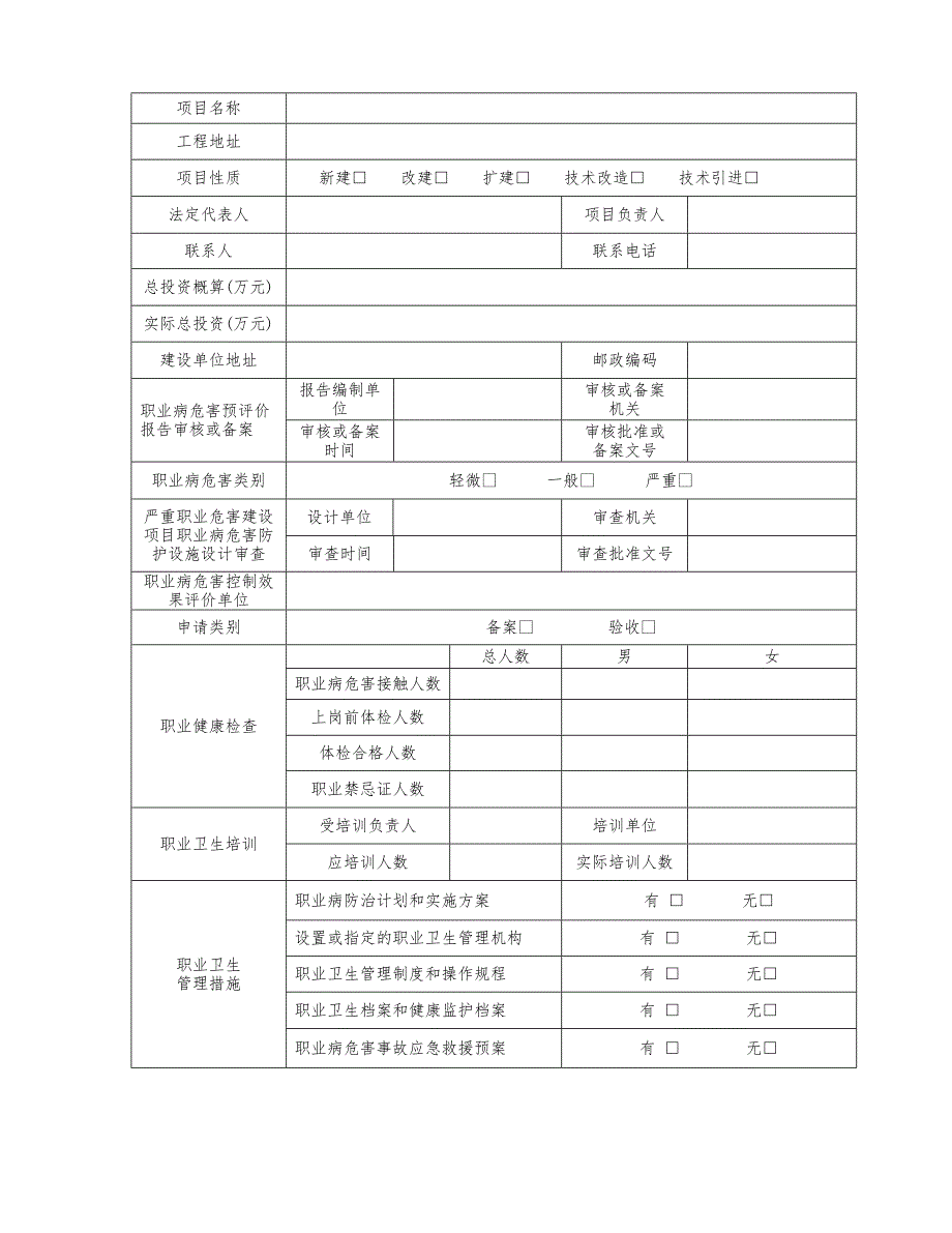 放射诊疗建设项目放射防护设施竣工验收申请表_第2页