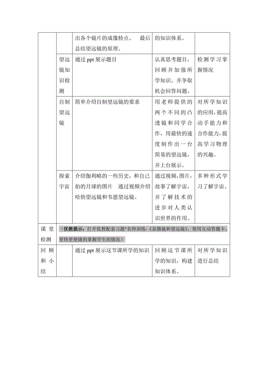 《显微镜和望远镜》名师教案_第4页