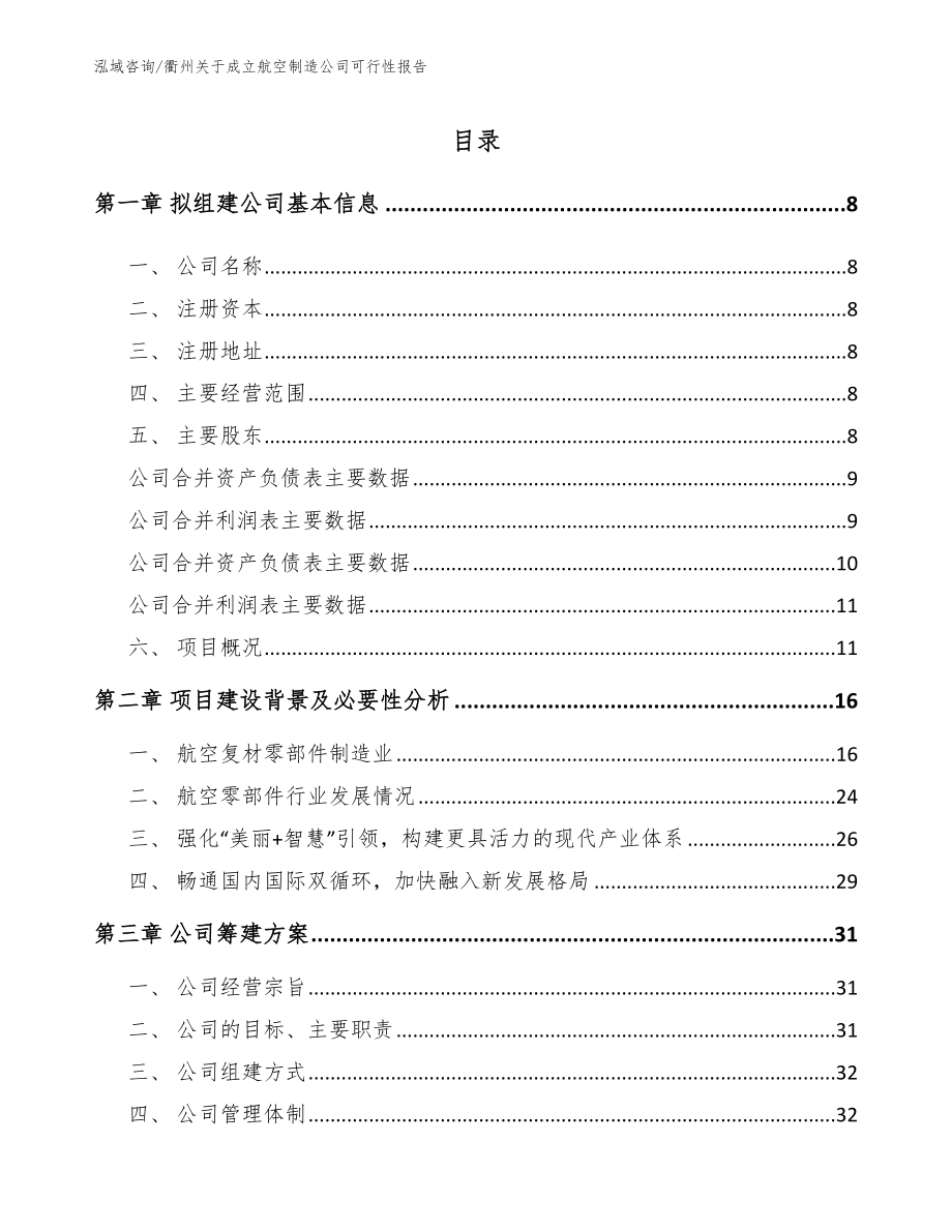 衢州关于成立航空制造公司可行性报告（范文参考）_第2页