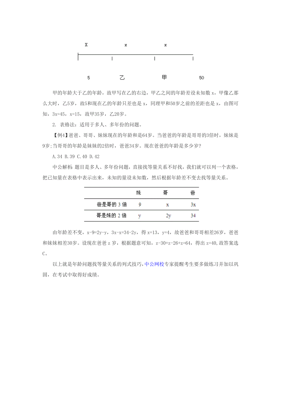 省考行测年龄问题解题技巧_第2页