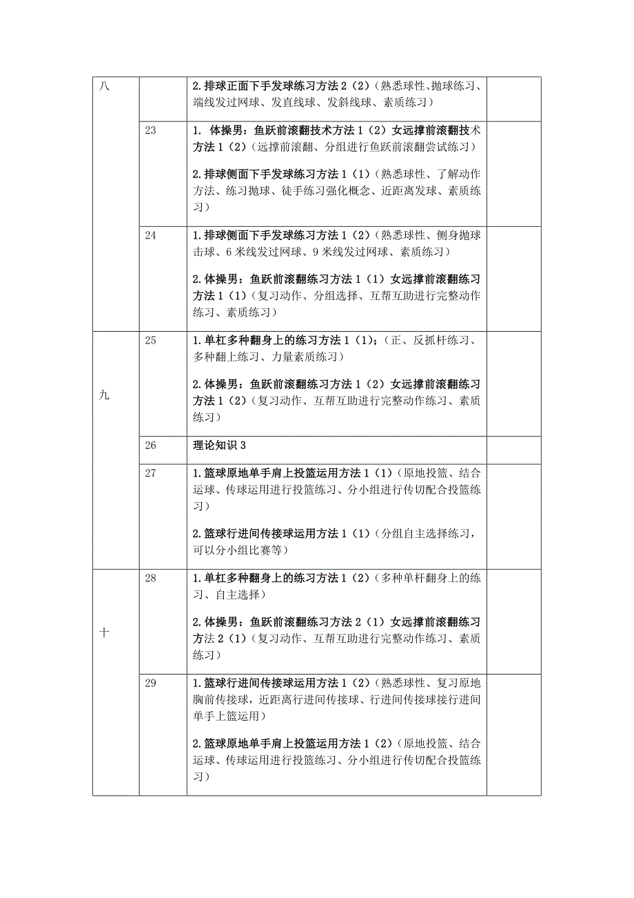 叶县实验学校七年级体育教学进度.docx_第3页