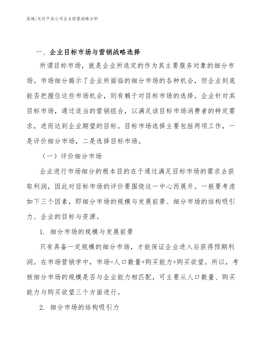 光伏产品公司企业经营战略分析_第3页