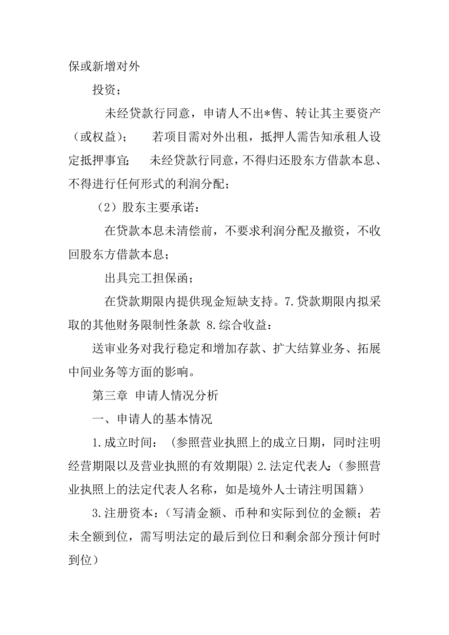 2023年银行最新项目贷款调查报告格式_第3页