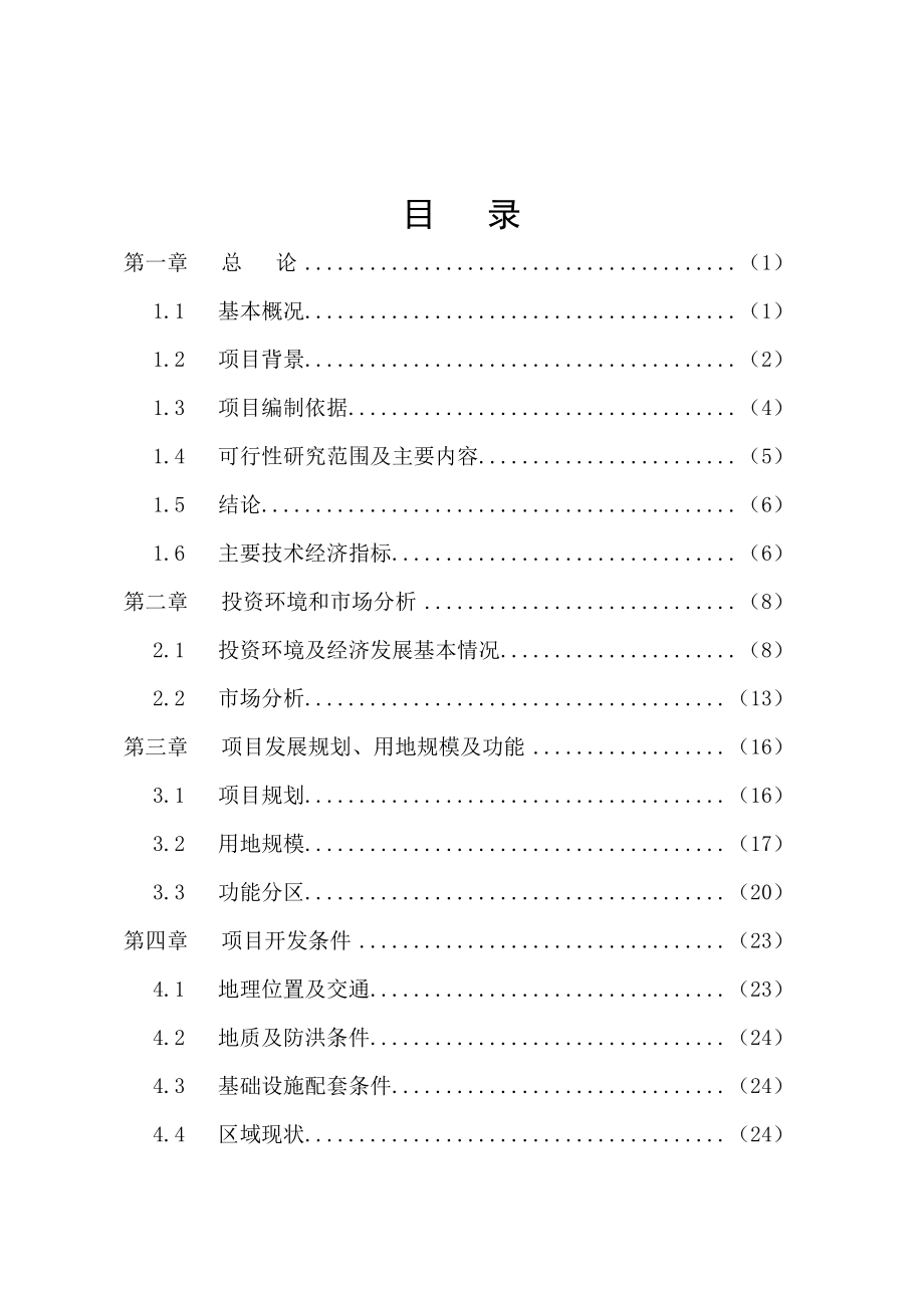 XX大道及天池片区综合开发项目可行性研究报告_第3页