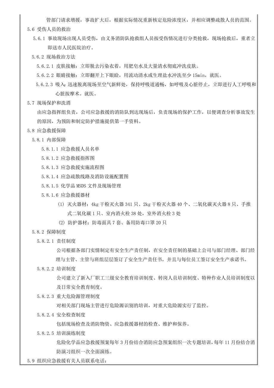 化学品泄漏应急预案_第4页