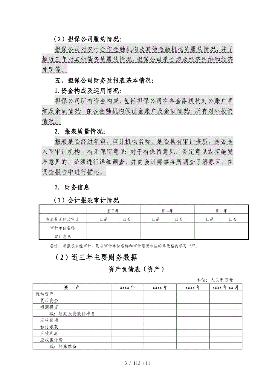 融资性担保公司评级报告模板_第4页