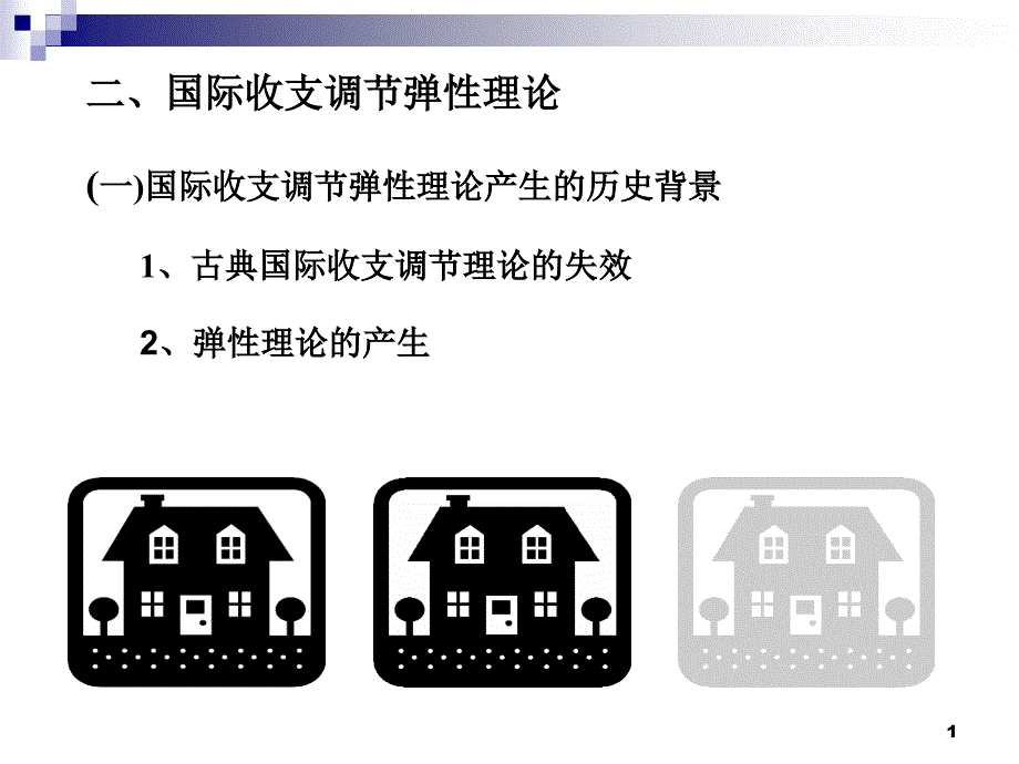 国际收支调节弹性理论_第1页