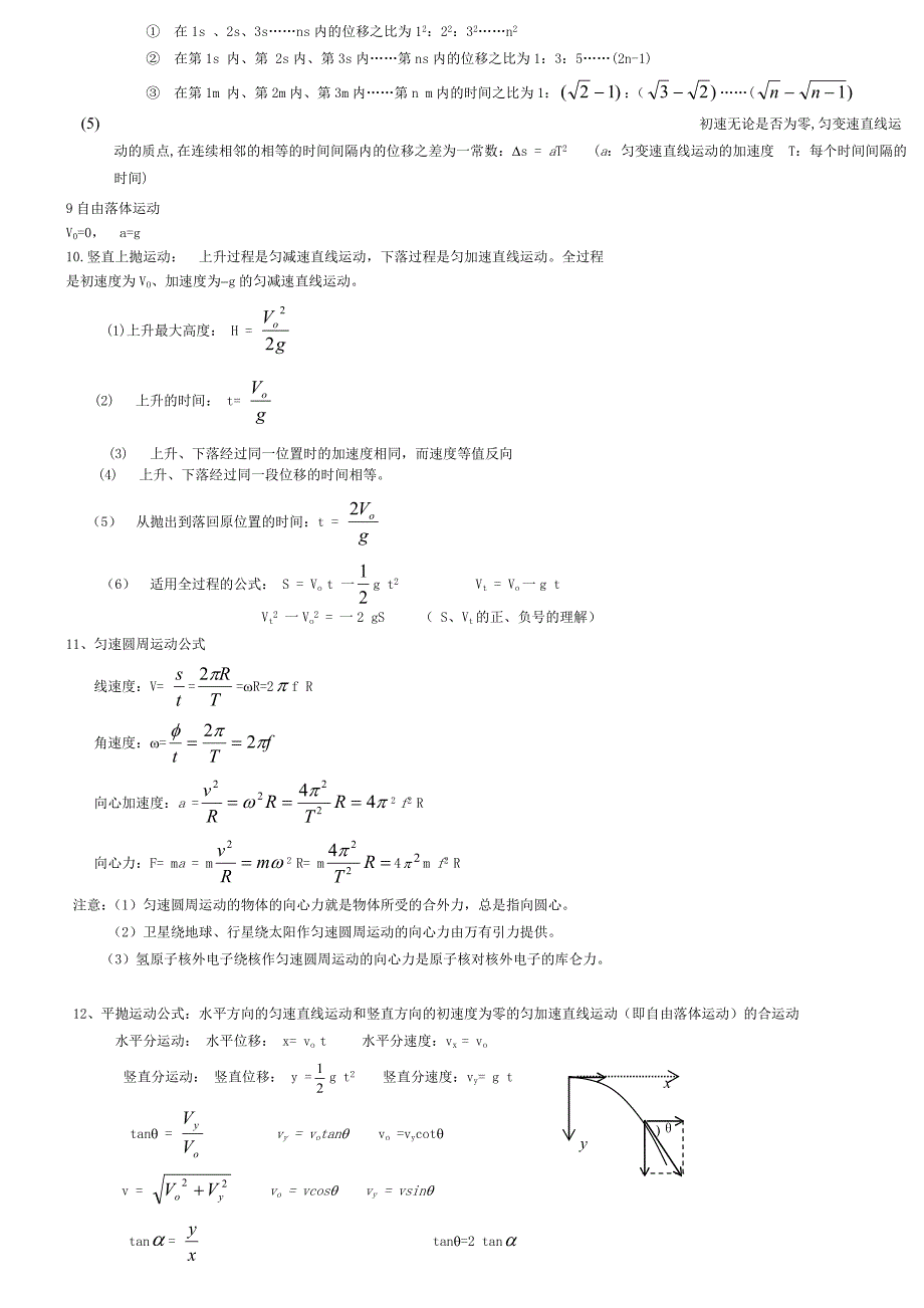 人教版高中物理公式大全.doc_第3页