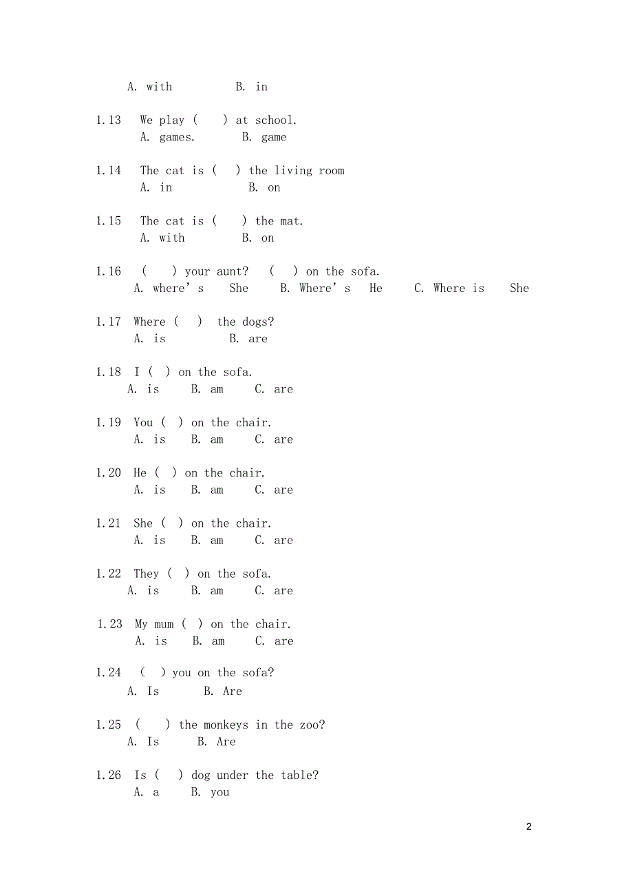 二年级下英语提优题库(译林)(最新整理)_第2页