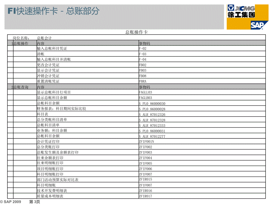 财务会计上线后注意事项及快速操作卡_第3页