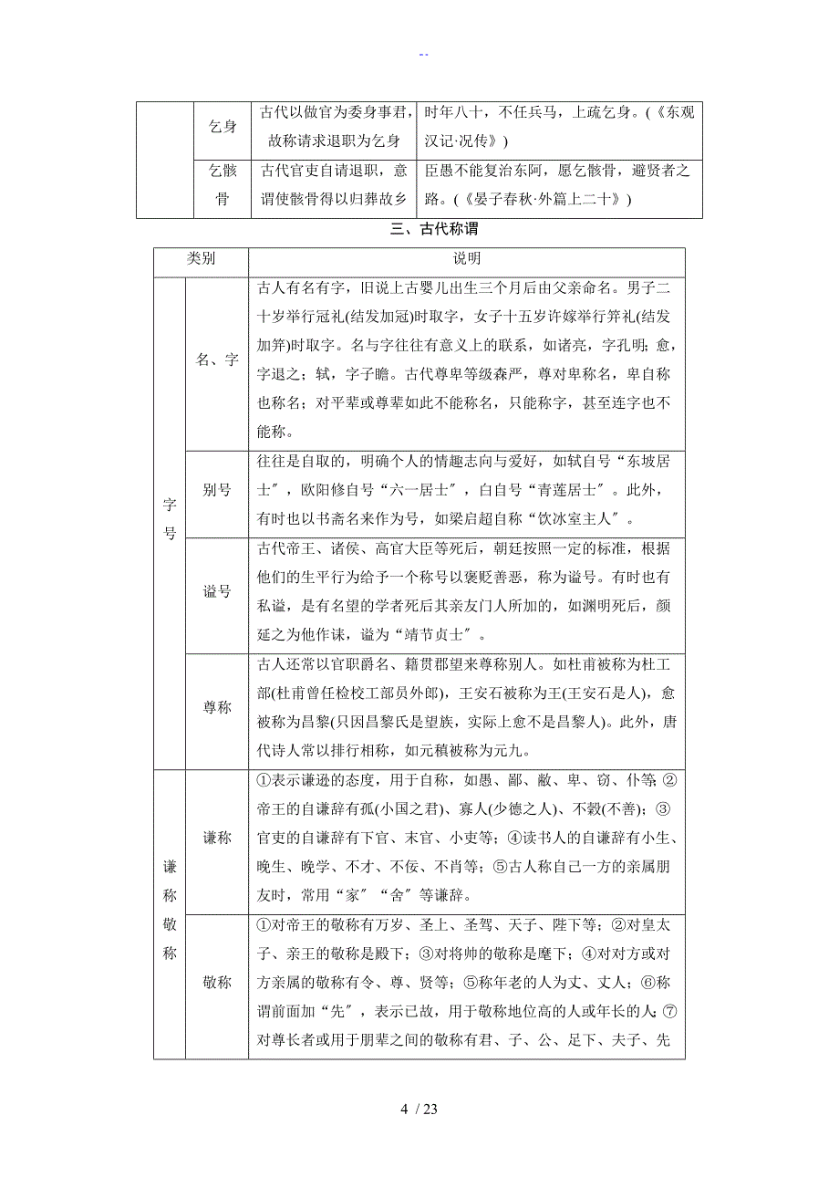 中国文化常识表格解_第4页