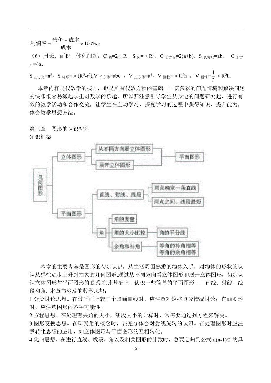 人教版初一数学知识点总结-（最终）_第5页