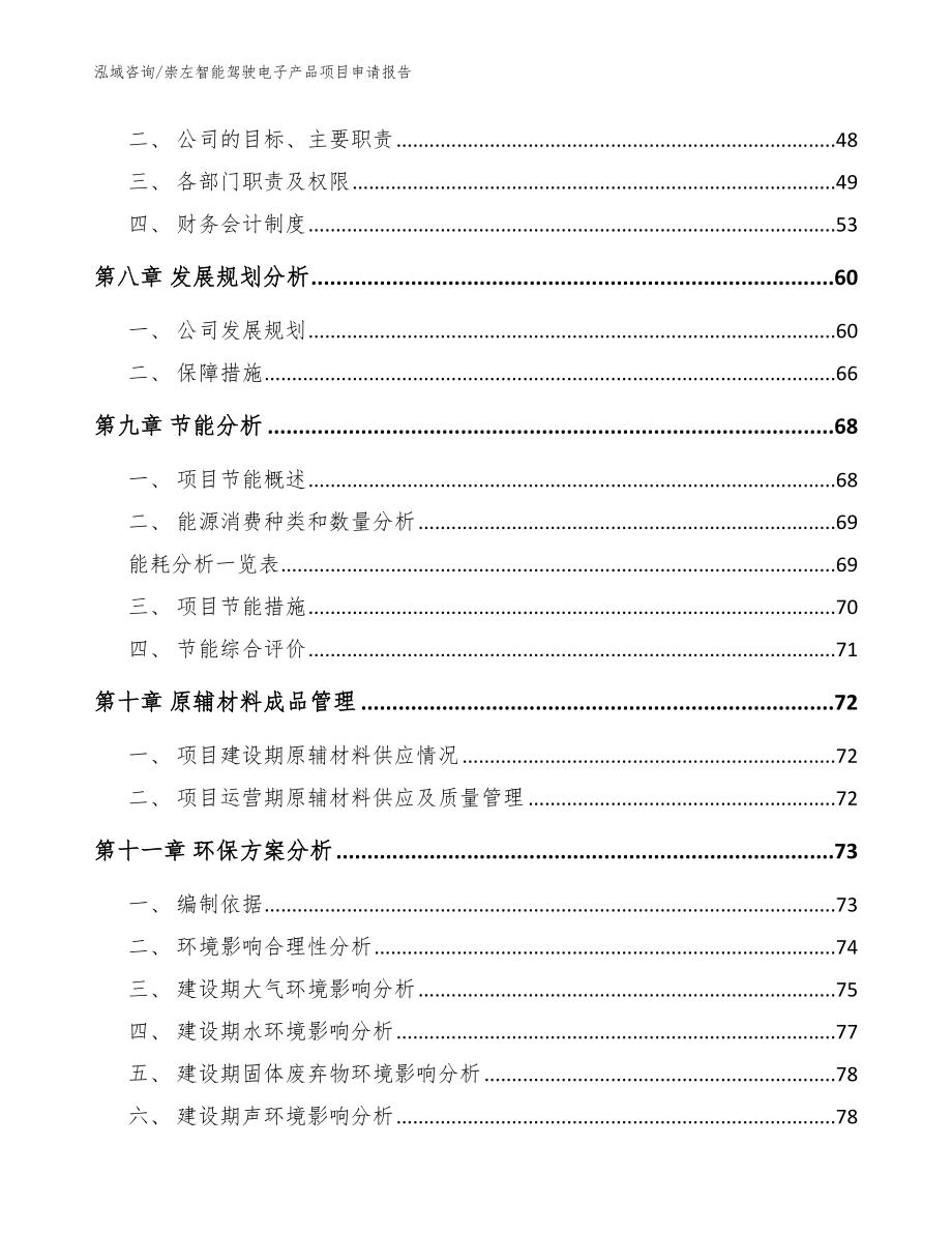 崇左智能驾驶电子产品项目申请报告_范文_第4页