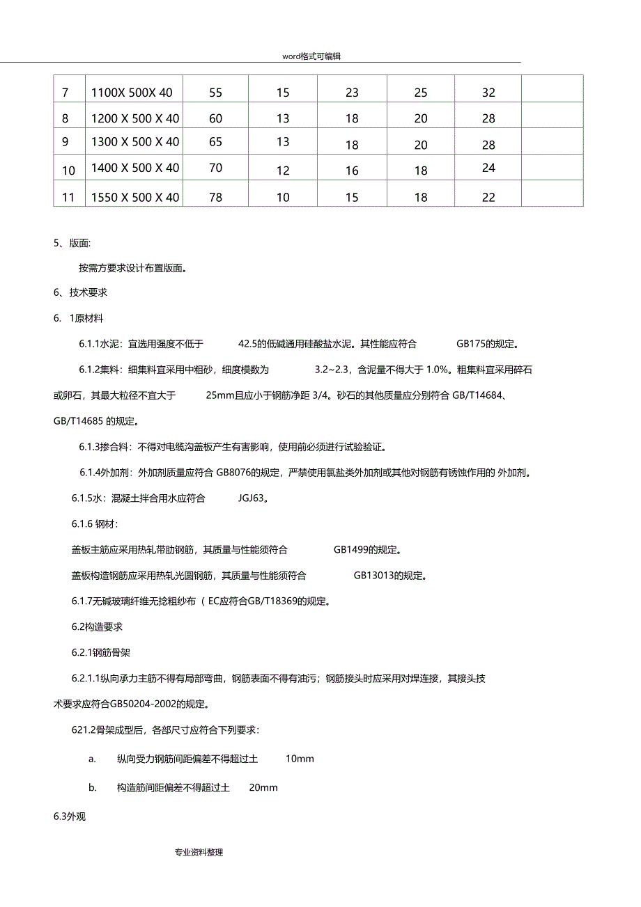 变电所用无机复合材料盖板技术规范标准详_第3页