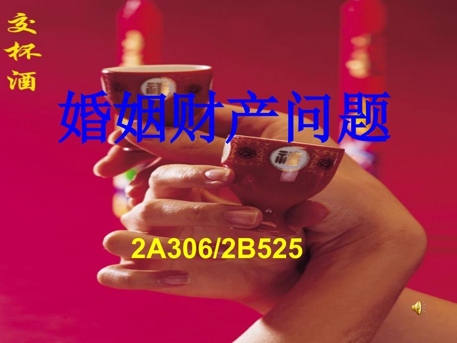 《婚姻财产问题》PPT课件_第1页