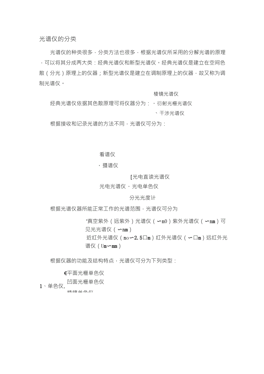 光谱仪的分类_第1页