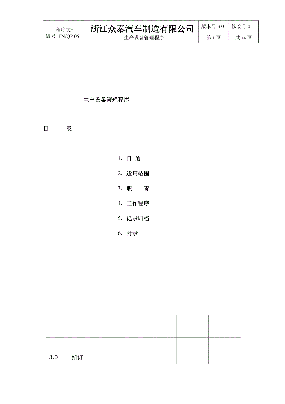 汽车厂生产设备管理程序_第1页