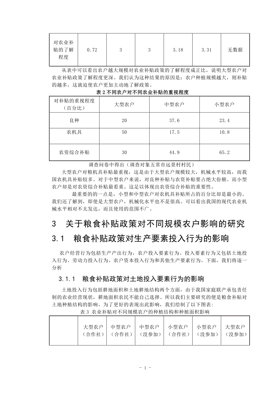 经济管理学院实践调查报告粮食补贴对农户经营行为的影响--完善五常市的走访-精品-毕业论文.doc_第5页