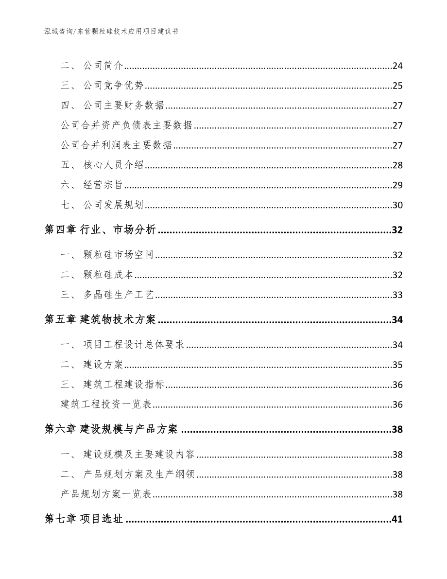 东营颗粒硅技术应用项目建议书_第3页