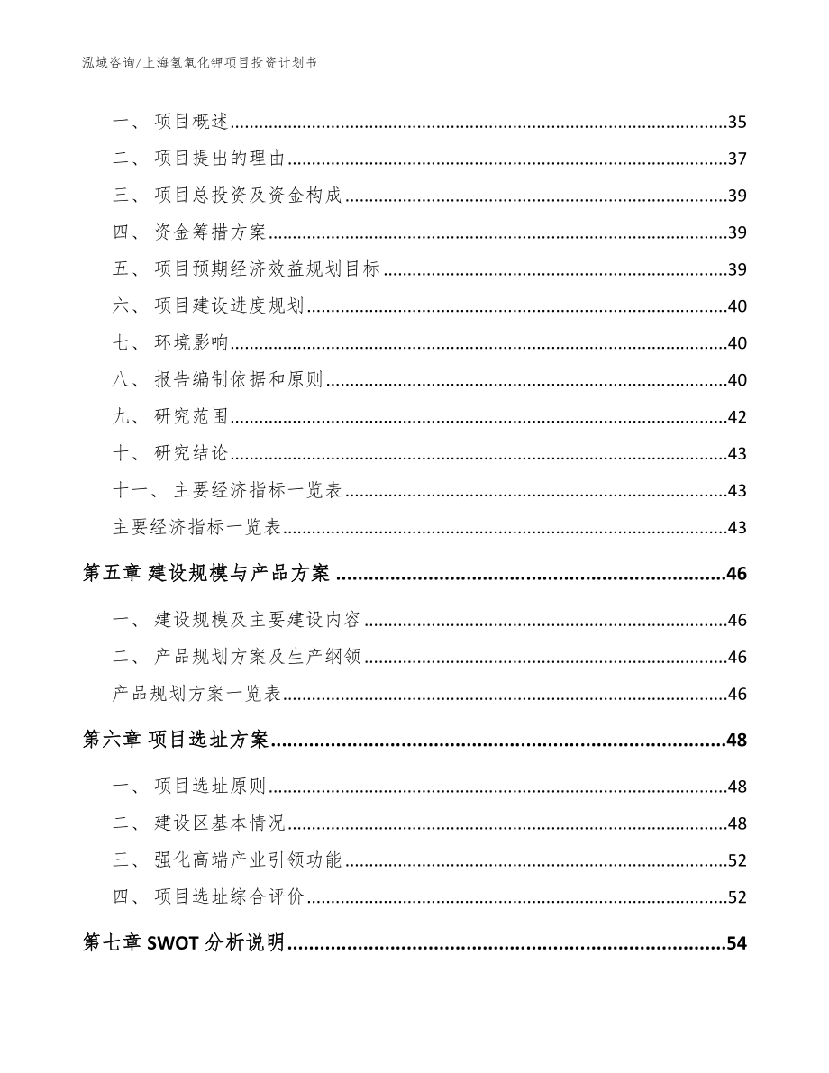 上海氢氧化钾项目投资计划书【范文参考】_第3页