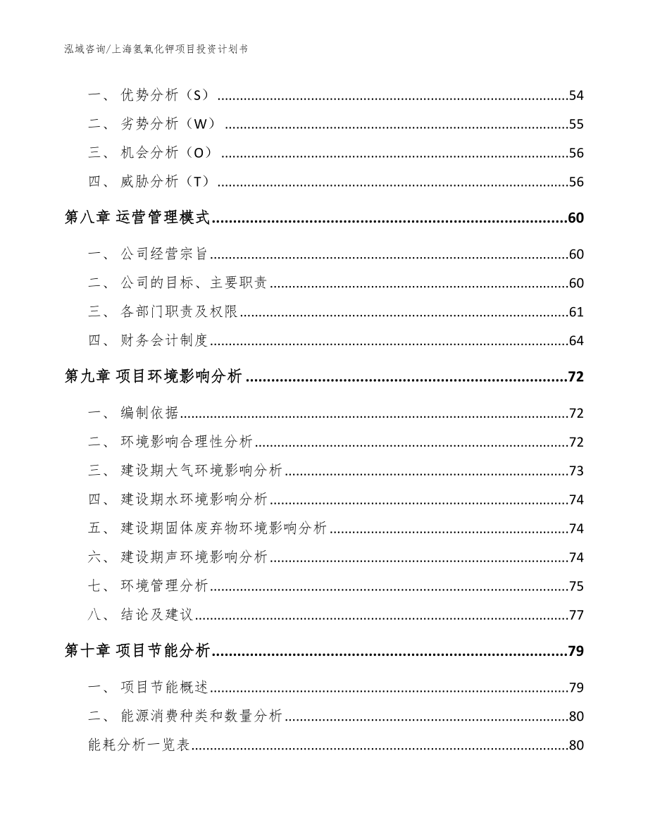 上海氢氧化钾项目投资计划书【范文参考】_第4页