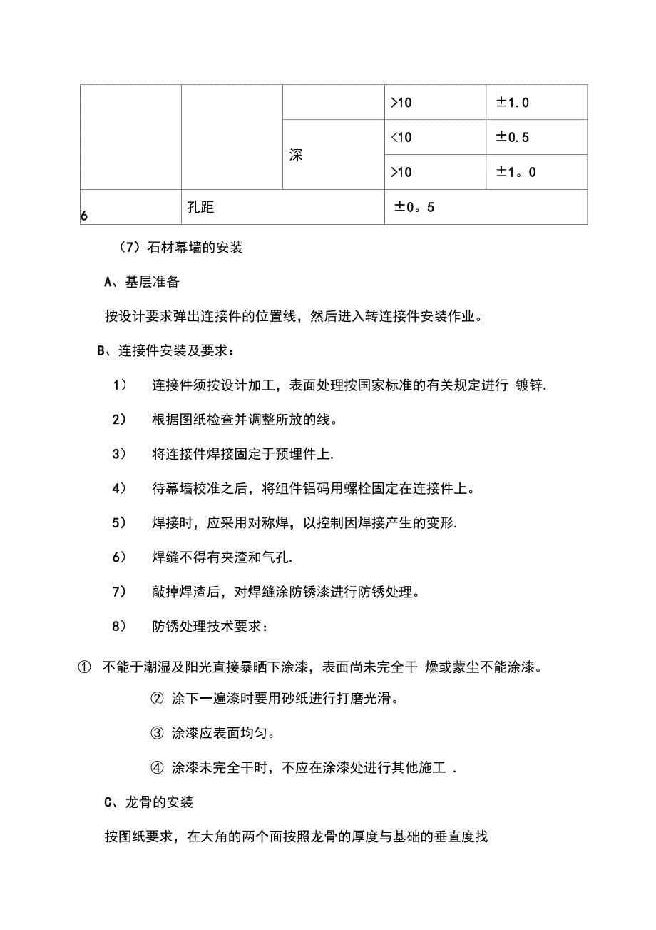 石材幕墙的施工工艺完整_第5页