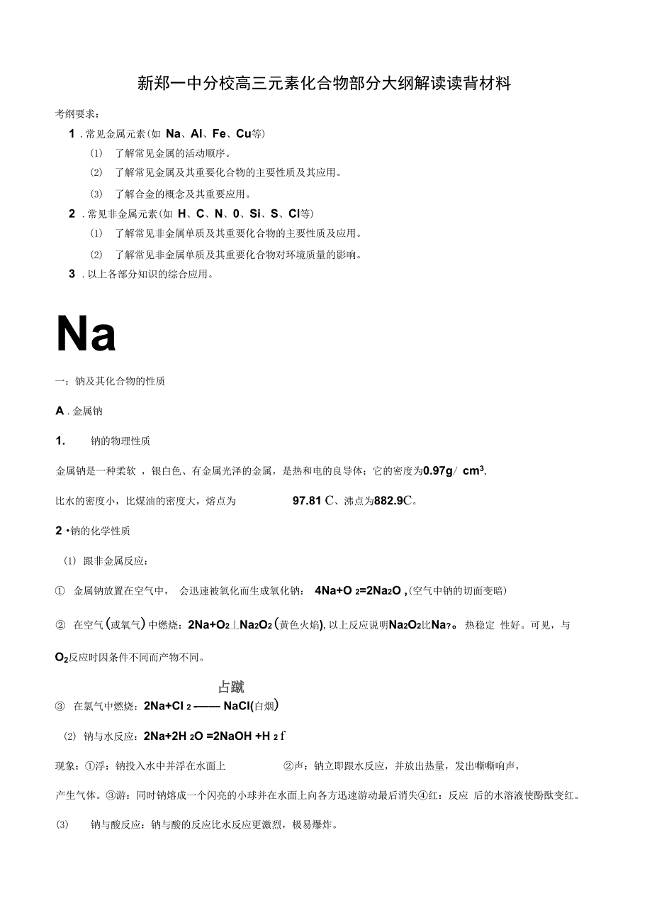 无机推断读背材料_第1页