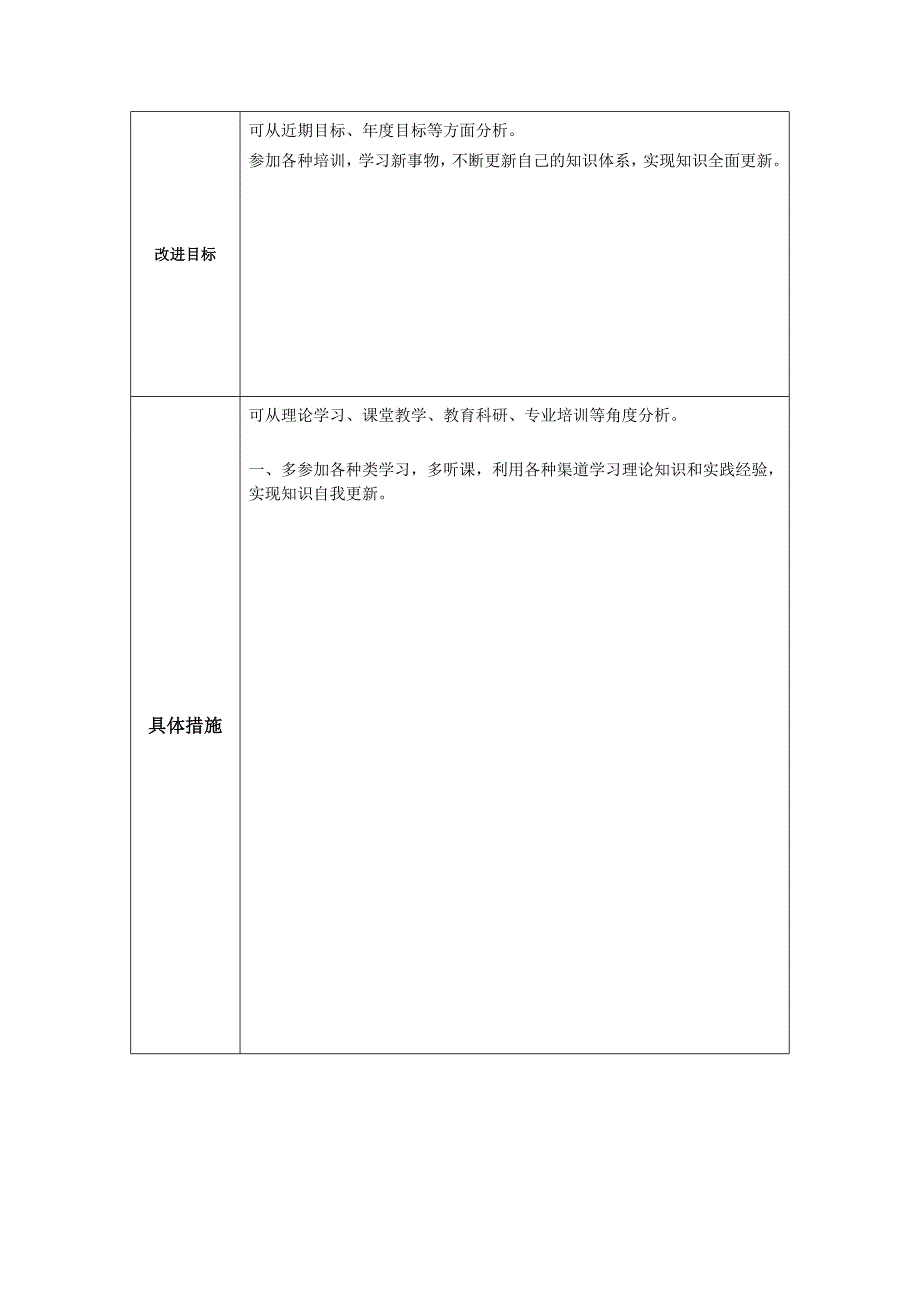 任务表单：教学问题改进计划.doc_第2页