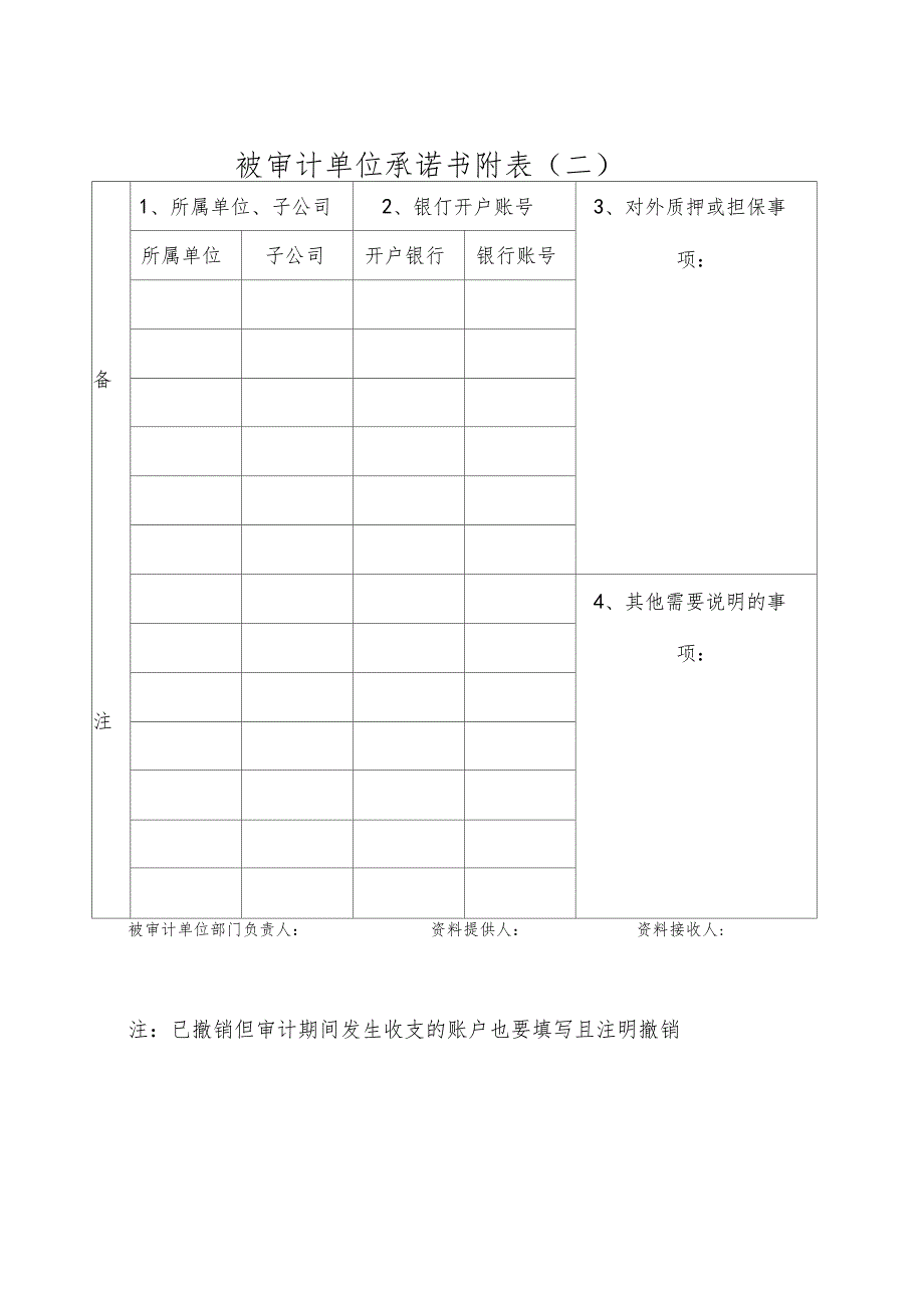 被审计单位承诺书_第3页