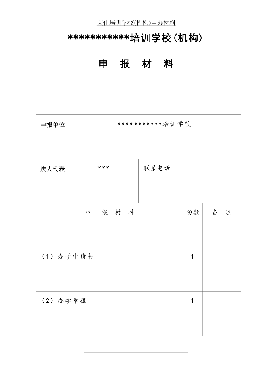 文化培训学校(机构)申办材料_第2页