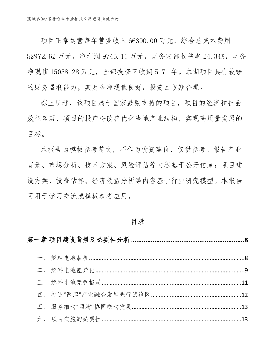 玉林燃料电池技术应用项目实施方案_范文_第2页