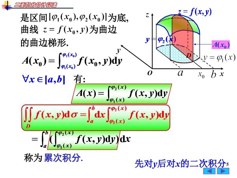 高等数学：9-2 二重积分的计算法_第5页