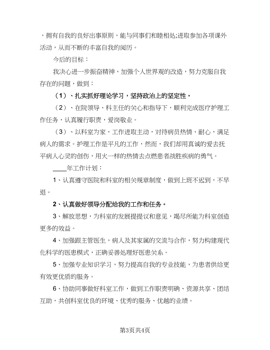 优秀护士长个人工作计划范文（二篇）_第3页