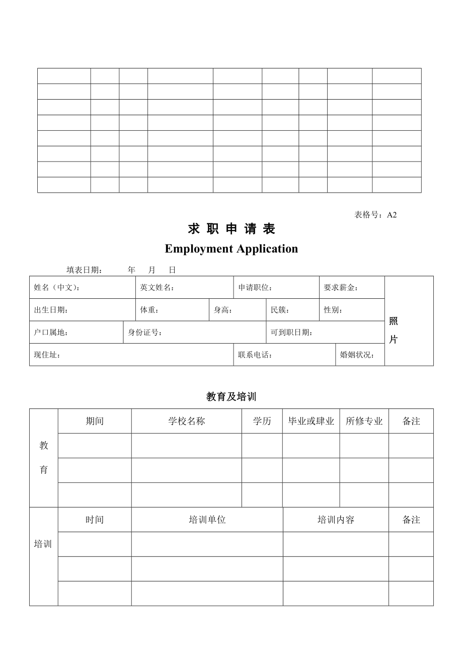 某物业公司行政人事表格全集_第3页