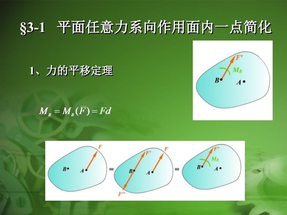 力学基础：第三章 平面任意力系_第3页