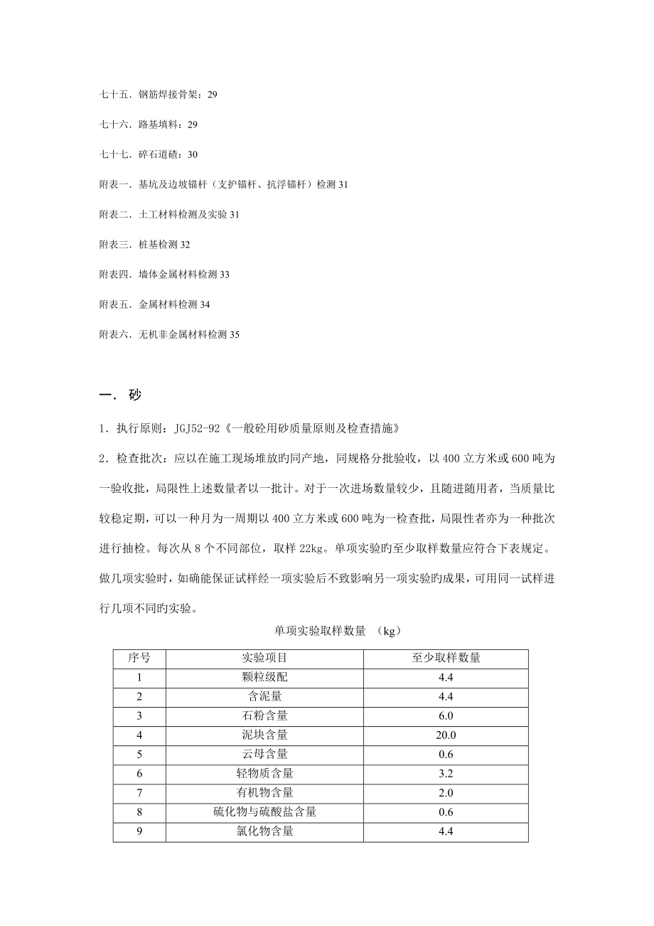 优质建筑材料见证取样检测试验重点标准_第4页