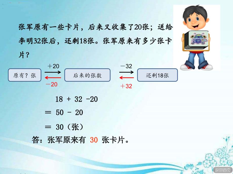 青岛版小学数学三年级下册《解决问题的策略—逆推》ppt课件_第3页