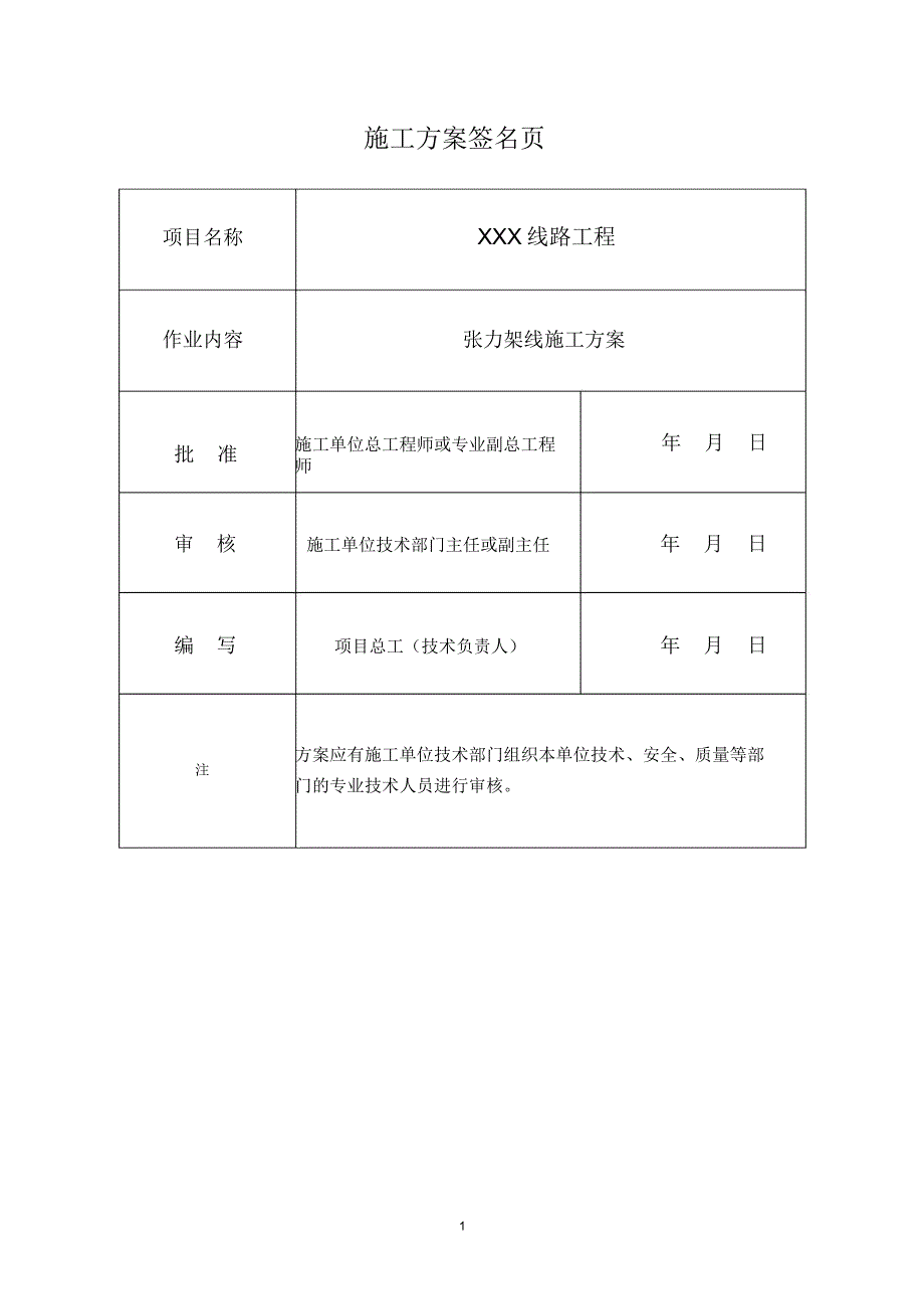 XX线路工程张力架线施工方案_第2页