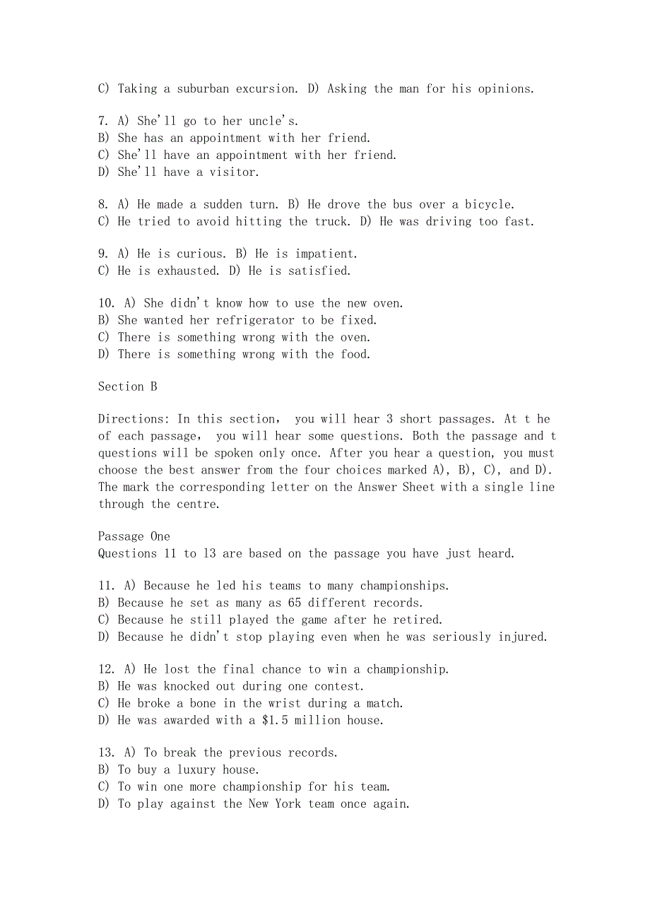 1997年1月大学英语六级考试试题及参考答案_第2页