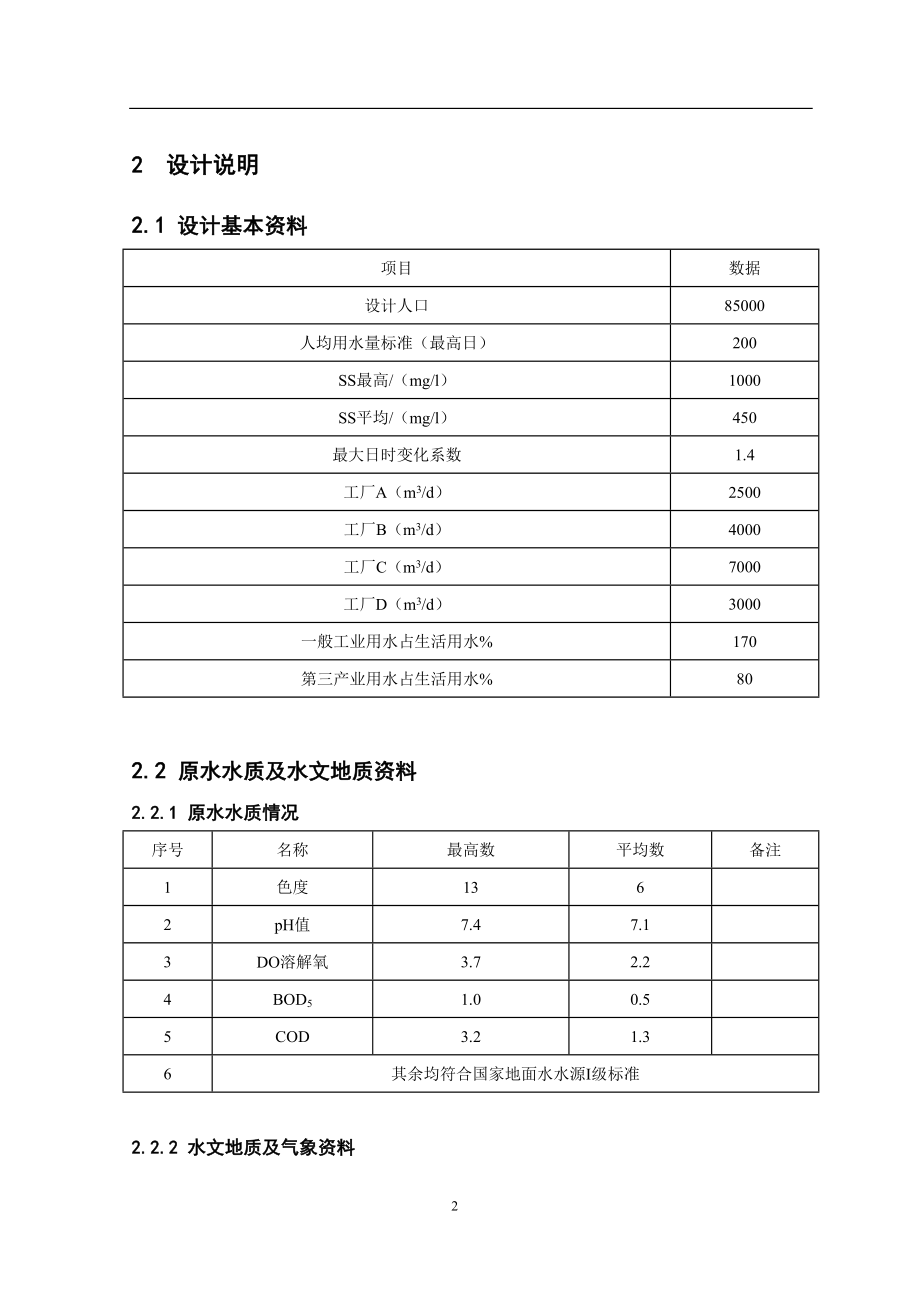 苏州高新区北区的给水管网规划设计毕业设计论文_第2页