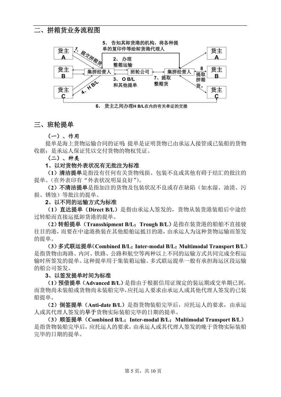 国际货运代理实务知识点总结-.doc_第5页