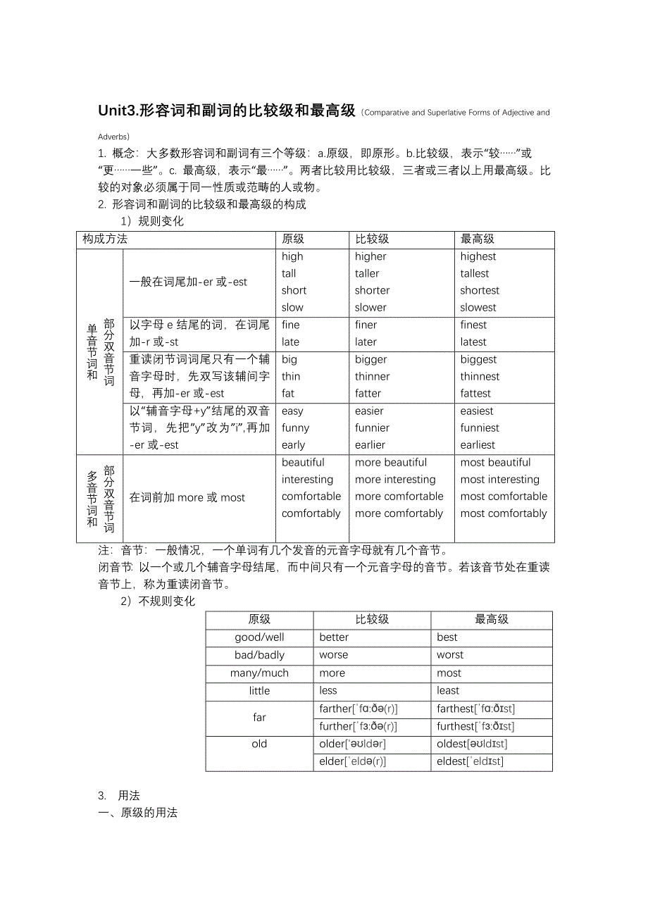 人教版英语八上语法知识篇_第3页