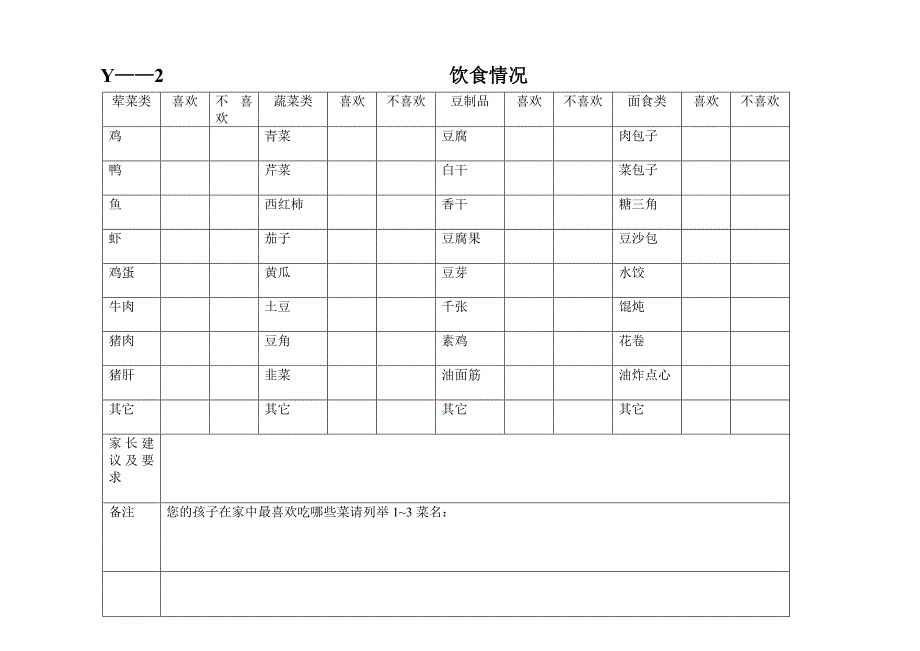 幼儿园实用常用表格.doc_第2页